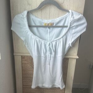 Urban Outfitters Light Blue Scoop Neck Blouse